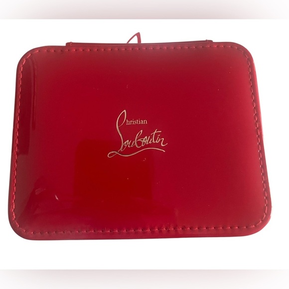 Christian Louboutin Pijiona flared collar heels and cosmetic case - Picture 13 of 16